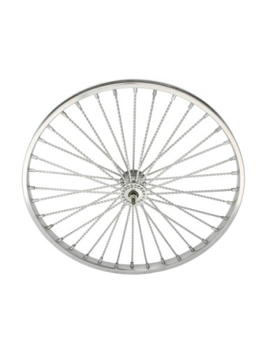 26 Steel Front Wheel Twisted 36 Spoke 8gChrome...
